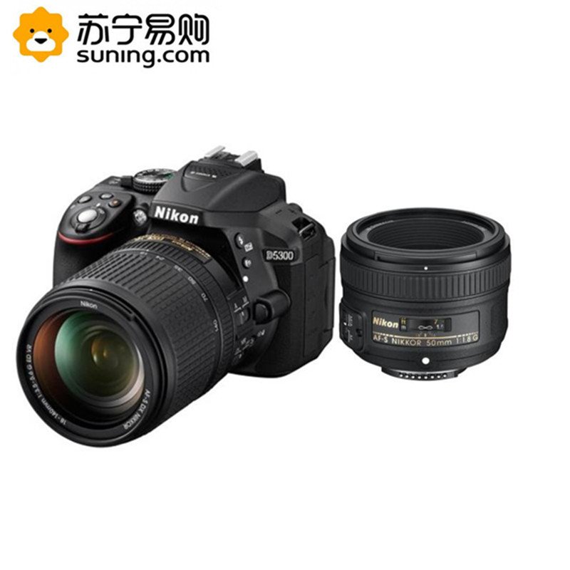 尼康 数码单反相机 D5300双头套机（18-140mm f/3.5-5.6G+50mm f/1.8G）