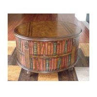 考米家居 燙金茶几 桦木+樱桃皮+樱桃皮拼花+皮浆皮烫金