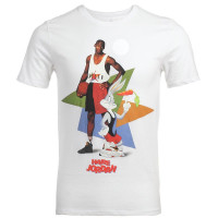 耐克Nike男装2015夏JORDAN针织运动休闲时尚印花短袖T恤683962-100