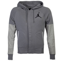 耐克NIKE男装 2015秋新款Jordan男士连帽针织夹克外套 696204-065