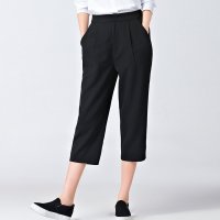 6876#2016韩版阔腿裤七分女宽松大码高腰直筒西装休闲裤潮春季