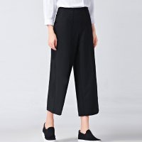 雅泊妮2016春夏阔腿裤九分裤韩国大码宽松女裤直筒裤休闲裤西装裤子-6872