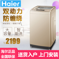 海尔(Haier)波轮洗衣机 7.5公斤 双动力洗衣机 防缠绕 桶自洁 全自动S75188Z61
