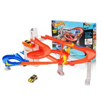 2015热卖 风火轮Hotwheels 电动都市汽车广场玩具轨道套装CDR08