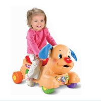 费雪多功能小狗皮皮踏行车双语版宝宝玩具学步车 BCT93 踏行推车