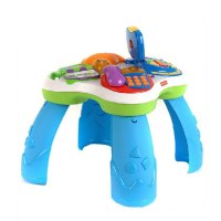 正版费雪学习游戏桌双语版音乐桌多功能学习桌早教益智玩具P8017