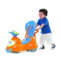 智高chicco 意大利 四合一骑行车 607030 婴儿助步车 学步车 推车孩子礼物 桔色四合一