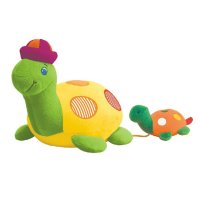 智高chicco意大利发声小乌龟674740幼儿爬行玩具 儿童礼物 0个月以上动物玩具