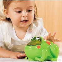 意大利智高Chicco发声青蛙63076婴幼儿宝宝玩具爬行歌唱