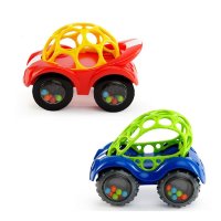 Oball奥波软球摇铃弹性球 婴儿手抓球 可选孩子礼物柔软牙胶软儿童礼物 81510B红奥波小汽车