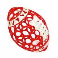 Oball奥波软球摇铃弹性球 婴儿手抓球 可选孩子礼物柔软牙胶软儿童礼物 81073奥波橄榄球红