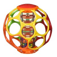 Oball奥波软球摇铃弹性球 婴儿手抓球 可选孩子礼物柔软牙胶软儿童礼物 奥波响桶大号软球81030