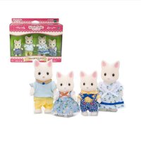 森贝儿森林动物家族 sylvanian families 女孩玩具 家族套 丝猫家族SF31438