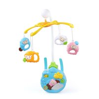 auby/澳贝床铃 新生婴儿玩具0-3-6月宝宝床头铃1岁床摇铃旋转音乐喜气洋洋