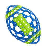Oball奥波软球摇铃弹性球 婴儿手抓球 可选孩子礼物柔软牙胶软儿童礼物 81073奥波橄榄球蓝