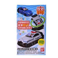 万代反反变身车套装儿童惯性变形玩具仿真迷你小车模型摆件正版