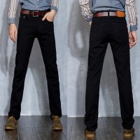 骆菲诗2015新款男士加厚加绒牛仔裤 男士商务休闲加厚牛仔裤 8812款