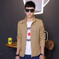 骆菲诗2015新款男士商务休闲夹克 秋装新款外套