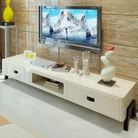 欧尚杰 钢化玻璃电视柜组合套装 大小户型电视柜组合