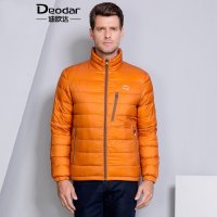 迪欧达冬季青年男士羽绒服立领商务休闲双面穿男短款轻薄款DX4265