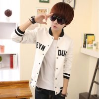 尊首(ZUNSHOU) 2016春季新款时尚潮流棒球服印花夹克 男外套