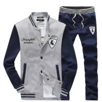 尊首(ZUNSHOU) 2016春季新款修身连帽卫衣男大码运动套装