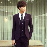 尊首(ZUNSHOU)春季新款时尚潮男休闲西装 欧美简约潮流范修身西服单件外套男