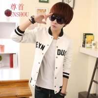 尊首(ZUNSHOU) 2016春季新款时尚潮流棒球服印花夹克卫衣 男外套卫衣