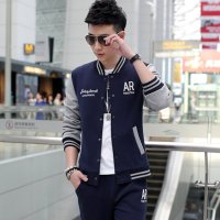 尊首(ZUNSHOU)秋季男士卫衣男外套 韩版潮休闲运动大码开衫男套装