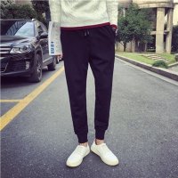尊首(ZUNSHOU)2016新款裤脚罗口设计抽绳加厚运动休闲裤秋冬加绒