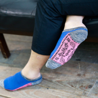 老头夫皇 男士纯棉复古拼色休闲船袜 FW1020 六双混色装