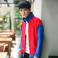 步来褶惠2017秋款两色运动装男士夹克外套夏
