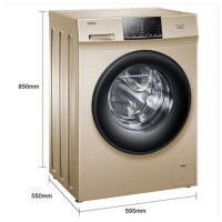 海尔(Haier) EG80B829G 8公斤变频滚筒洗衣机 一级能效 上排水 消毒洗 无旋钮设计 中途添衣