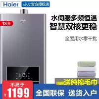 海尔燃气热水器电家用天然气13L13升水伺服恒温洗澡强排款TE7智能JSQ25-13TE7(12T)星河U1