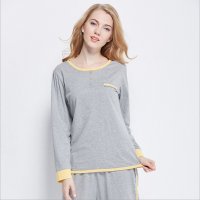 竹千华 睡衣女秋 莫代尔棉家居服 情侣长袖长裤睡衣 可外穿居家服套装