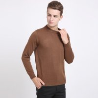 卡尔羊男士针织衫中老年人秋冬季加厚毛衣圆领休闲毛线衫中老年爸爸装男装衣服 8003