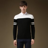 卡尔羊(kaeryang)2015秋冬季款 男士毛衣韩版圆领套头打底衫修身针织衫潮男装
