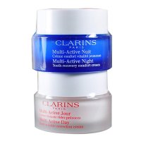 Clarins/娇韵诗 多元瓣膜赋活套装 日霜50ml晚霜50ml套装 保湿孕妇可用 保湿紧致(香港直发)