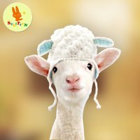 sukityan/诗克恰秋冬婴童手工编织毛绒帽子宝宝护耳帽加绒针织帽