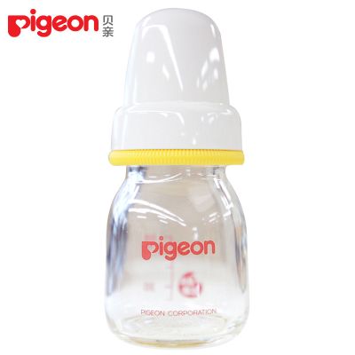 贝亲(PIGEON)玻璃果汁奶瓶50ML 婴儿标准口径玻璃奶瓶6个以上宝宝迷你玻璃奶瓶 喝水喂药小奶瓶 DA85