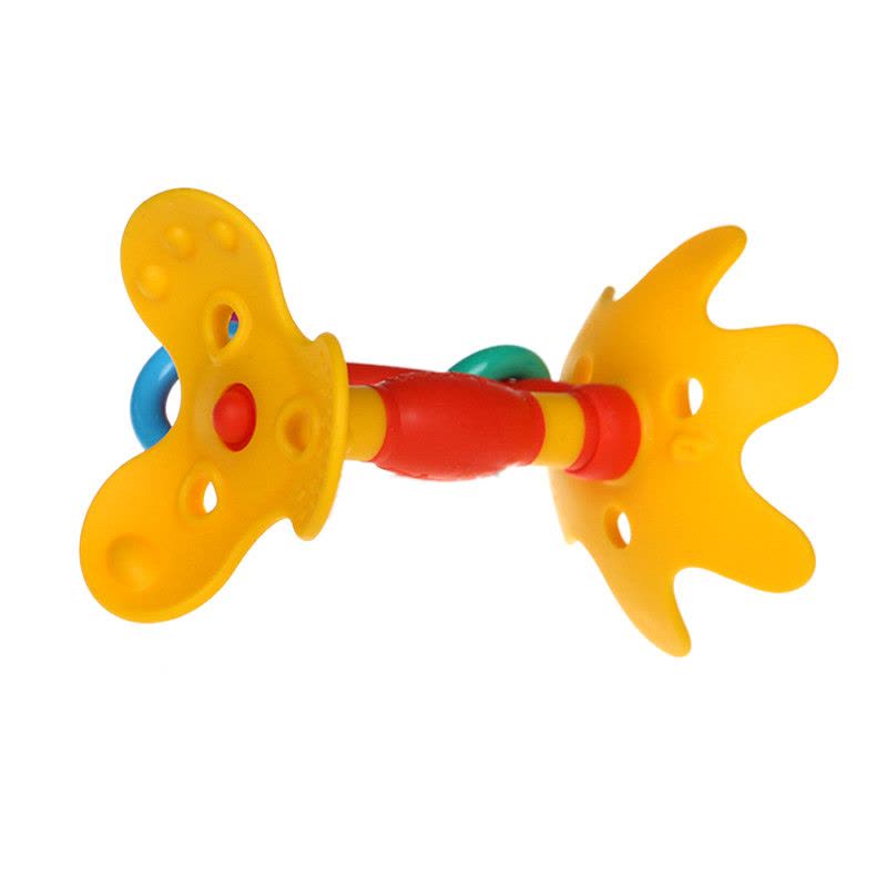 贝亲(PIGEON)婴儿口腔机能训练器 宝宝牙胶牙床训练牙胶磨牙器 婴儿磨牙棒 小玩具单个装 黄色NA11图片