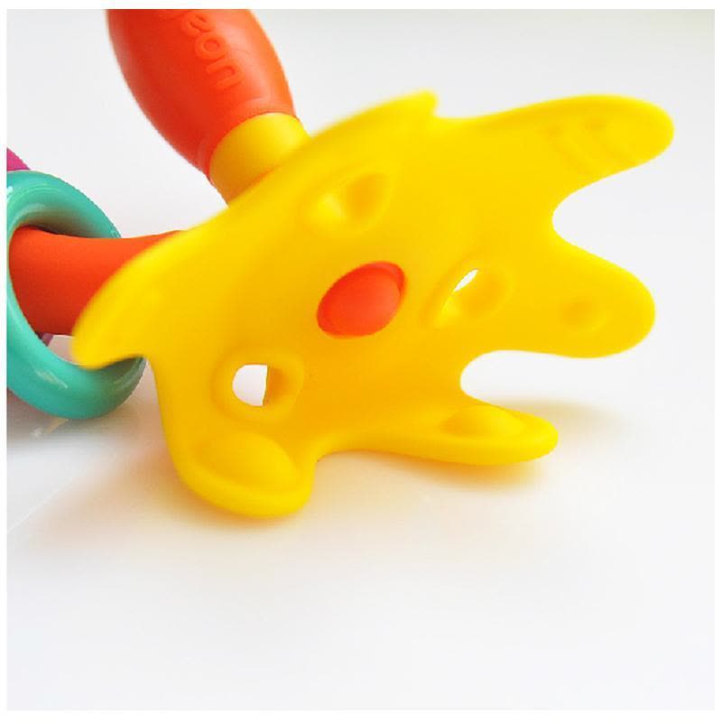 贝亲(PIGEON)婴儿口腔机能训练器 宝宝牙胶牙床训练牙胶磨牙器 婴儿磨牙棒 小玩具单个装 黄色NA11图片