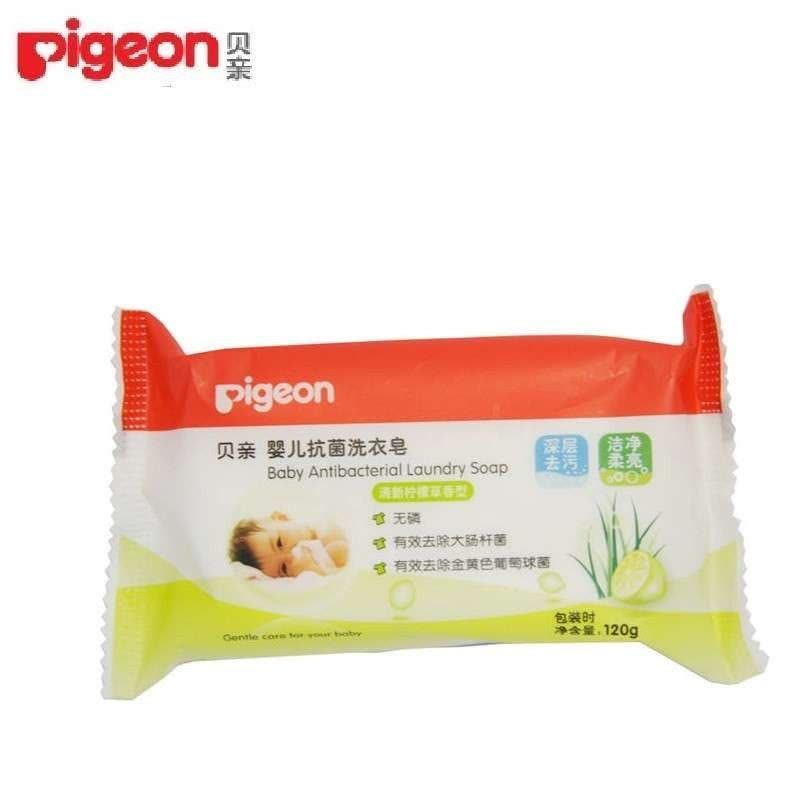 贝亲(PIGEON)婴儿洗衣皂120g 新生儿宝宝专用肥皂 婴幼儿尿布皂儿童bb皂 有香味清新柠檬草香型 MA33图片