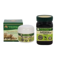 ABN 生物活性麦卢卡蜂蜜NPA 12+ (MGO 400) 500克 及 羊胎膏 100克套装