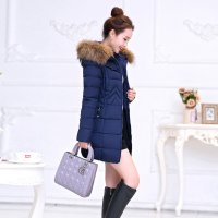 2018秋冬女装新款棉服女中长款韩版宽松棉袄加厚连帽棉衣