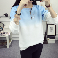 2018秋冬女装新款长袖春秋款上衣休闲百搭连帽女士拼接卫衣