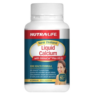 NutraLife 纽乐 液体钙+维生素D3软胶囊 60粒