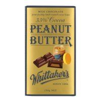 Whittaker's 惠特克 花生酱夹心 33%浓滑可可巧克力 250g