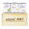 Artemis[木质礼盒三罐装]母婴组合装 哺乳期茶+孕期助产茶+宝宝消化茶 有机花草茶 有机草本茶疗养生茶系列