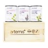 Artemis [木质礼盒三罐装]调经备孕组合装 女性经期调理保养茶+备孕排卵茶+安神舒缓宁神茶 有机花草茶